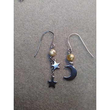 Customer’s Works of Earring、Glass Pearl Beads
